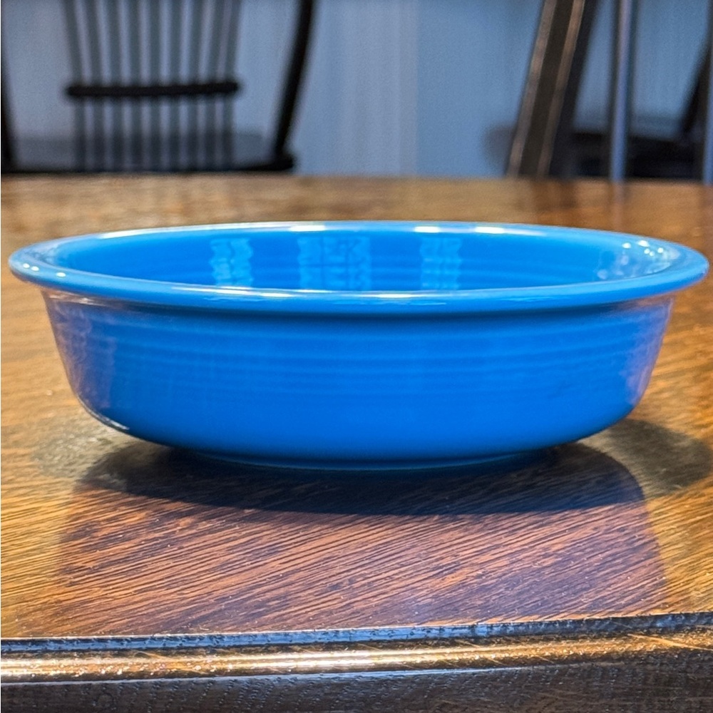1-Vintage, 16 Oz., Fiestaware Bowl with Raised Concentric Ring Pattern. GMC